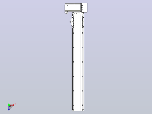 皮带直线轴半封闭可选导轨TPA-HNB-85D-90-L500-LU-C-P20-N3俯视缩略图