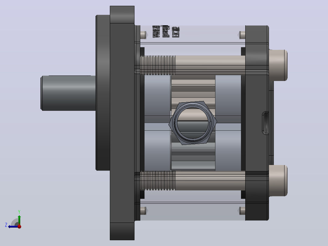 Solidworks 液压泵组件73右视图