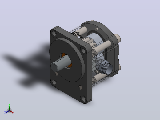 Solidworks 液压泵组件73正等轴测缩略图