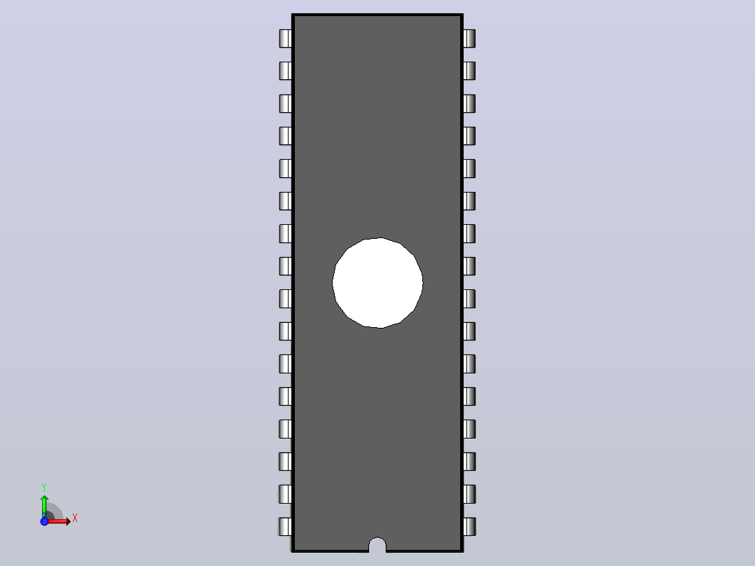 电子器件DIP 32 IC with 0_280in Window前视图