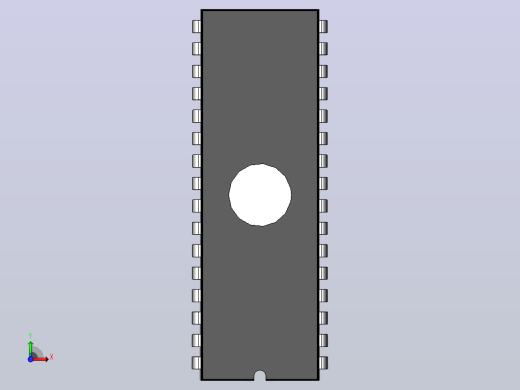 电子器件DIP 32 IC with 0_280in Window前视缩略图