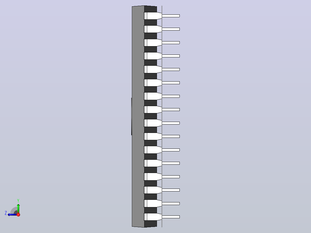 电子器件DIP 32 IC with 0_280in Window右视图