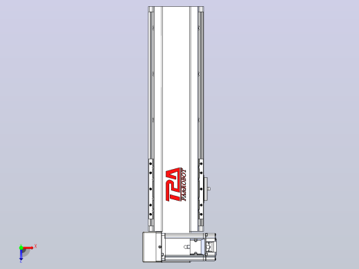 皮带直线轴半封闭可选导轨TPA-HNB-120D-110-L250-LU-C-P40-N3俯视缩略图
