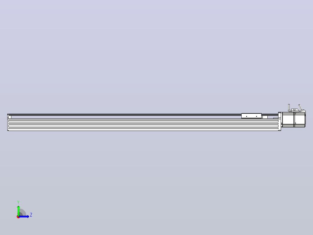 日规模组半封闭丝杆TPA-HNR-85S-1610C-L900-M-C-P20-N3左视图