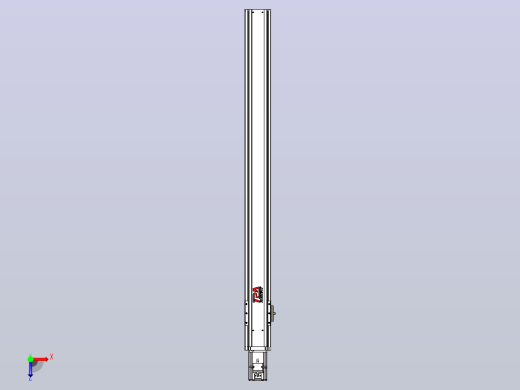 日规模组半封闭丝杆TPA-HNR-85S-1610C-L900-M-C-P20-N3俯视缩略图