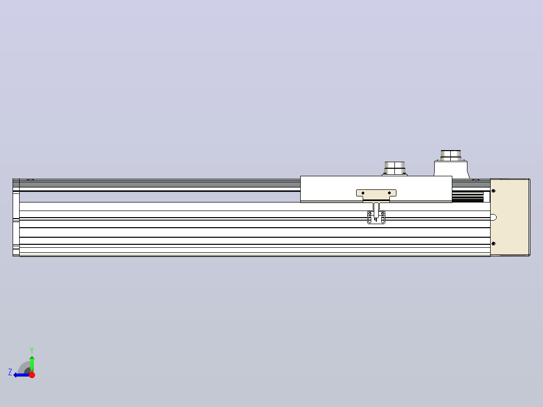 日规模组半封闭丝杆TPA-HNR-220D-3210C-L350-MR-C-P1K-N3右视图