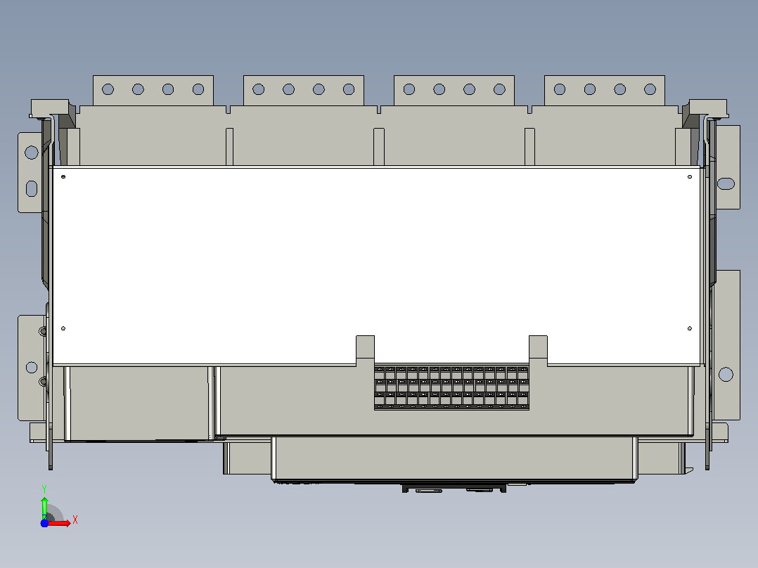 NXA40FN_H32 4P抽屉万能式断路器三维模型202208前视图