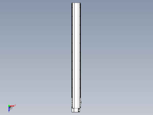 皮带直线轴半封闭可选导轨TPA-HNB-202D-140-L2000-LP-C-P75-N3俯视缩略图
