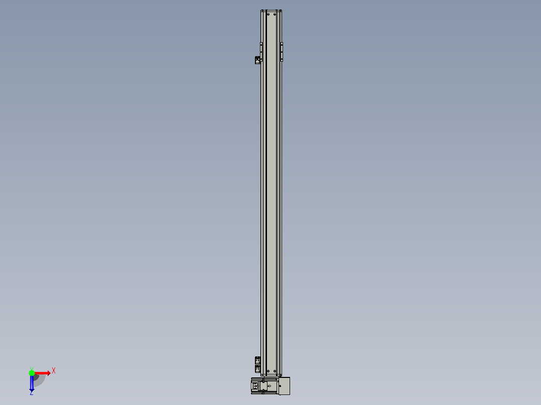 MT75BT半封闭皮带滑台[MT75BT.L80.1100.RU.P40.C3]俯视图
