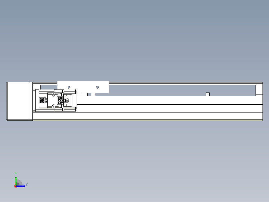 MTH12标准螺杆滑台[MTH12-L#-200-BL-P10-C3]左视图