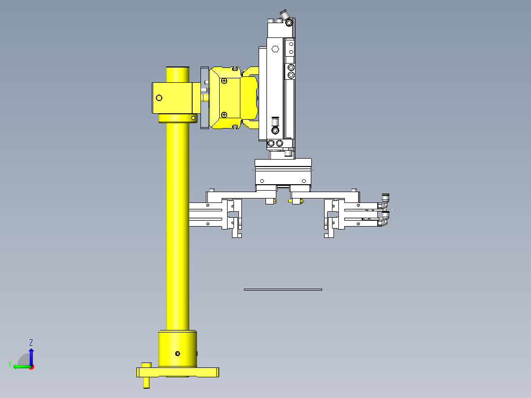 托盘移载组件左视图