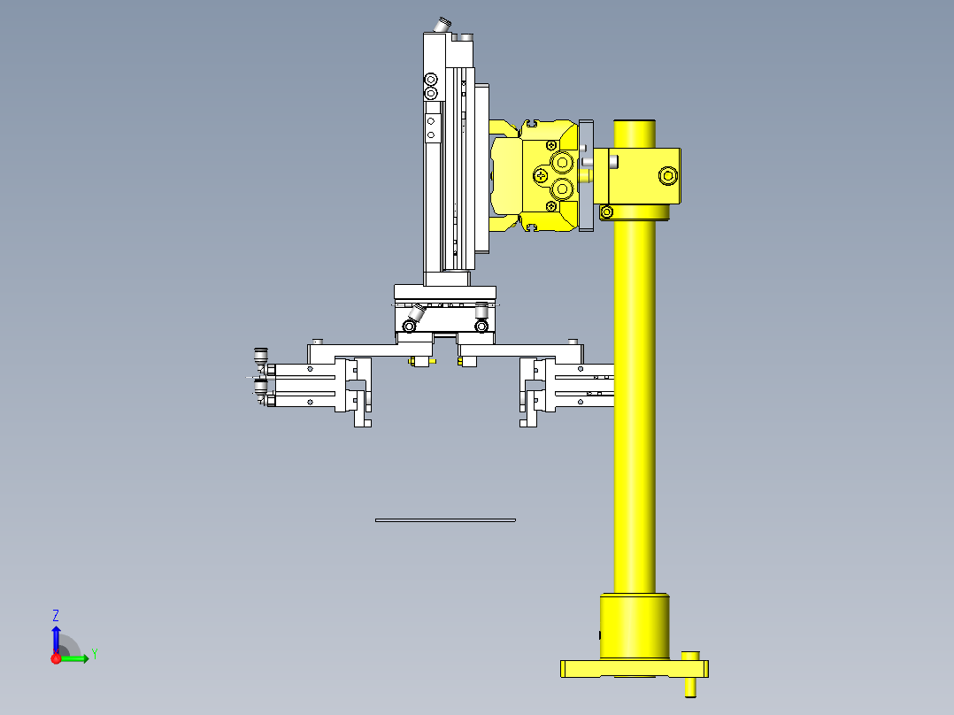托盘移载组件右视图