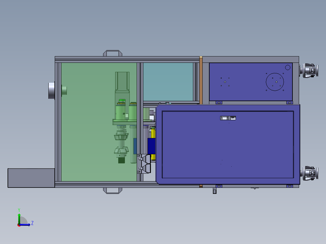 自动化手机贴膜机sw14左视图