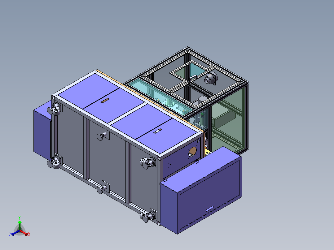 自动化手机贴膜机sw14正等轴测图