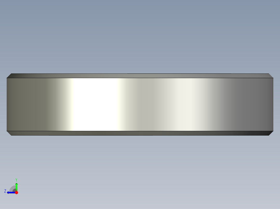 同轴式二级减速器 3D模型3D图纸 机械设计参考资料右视图