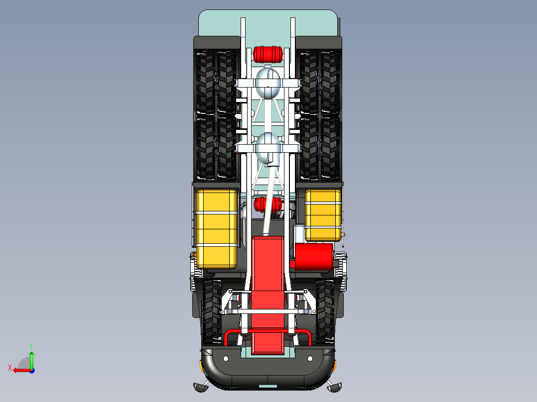 Chromatic ii军卡玩具模型3D图纸 x_t igs stp格式后视图