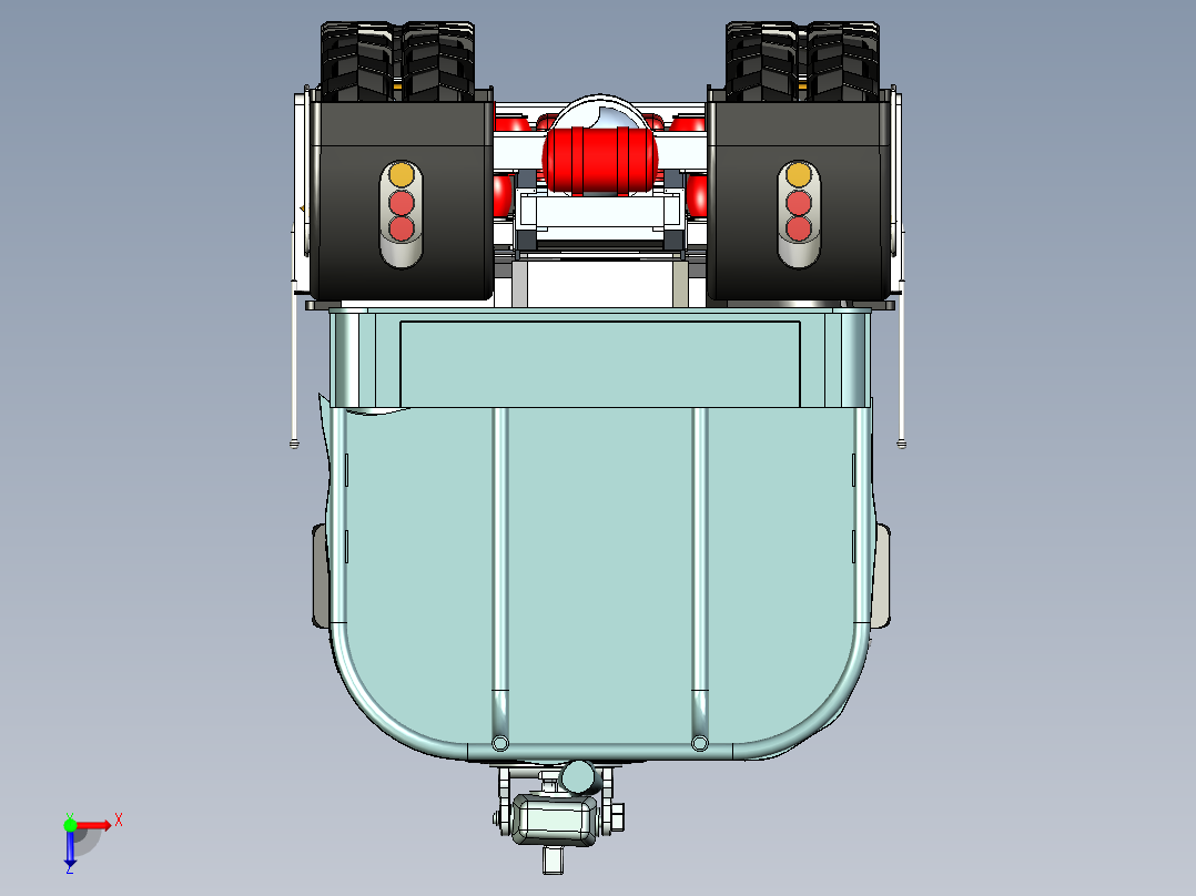 Chromatic ii军卡玩具模型3D图纸 x_t igs stp格式俯视图