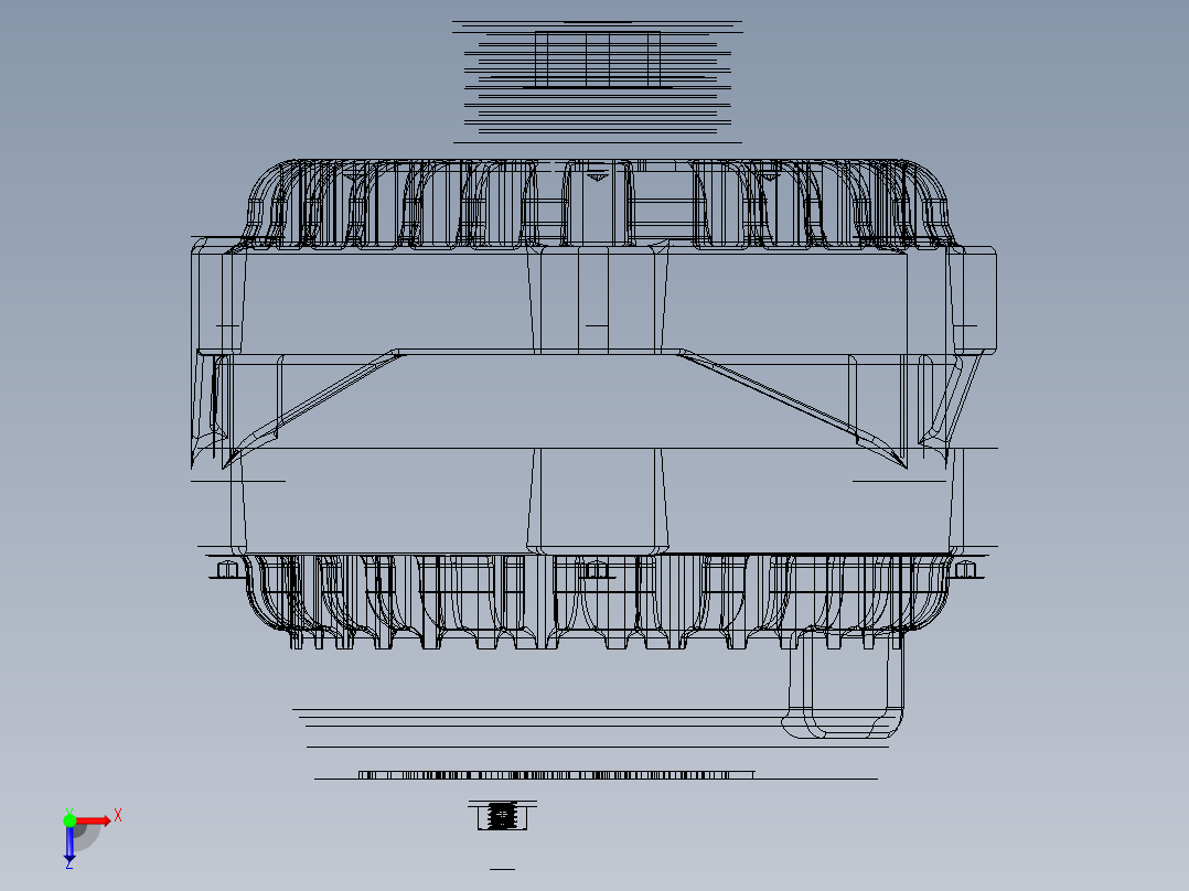 交流发电机俯视图