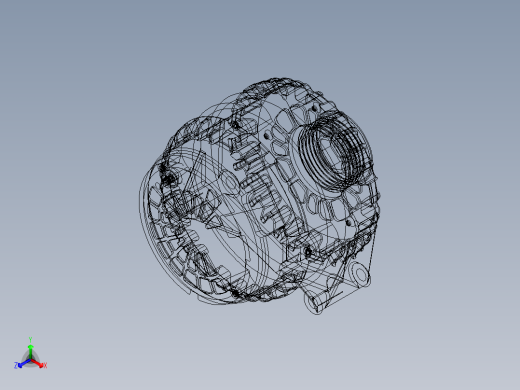 交流发电机正等轴测缩略图