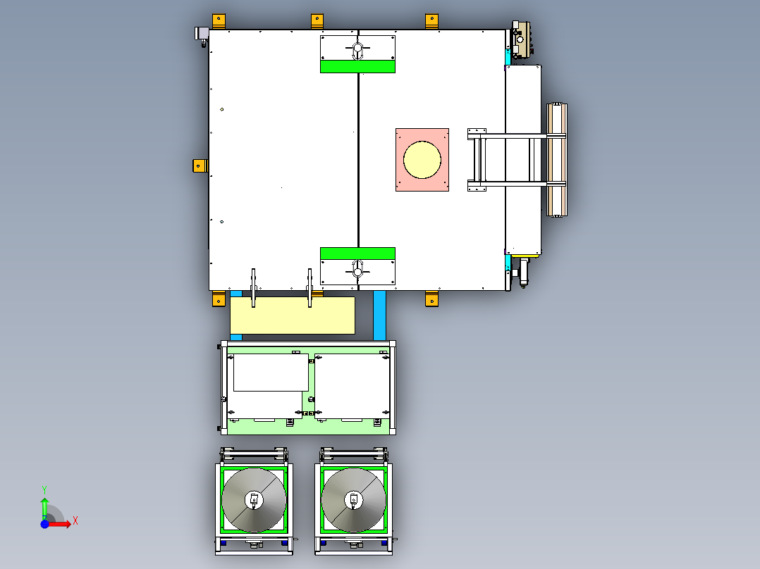 汽车焊装夹具（前视图