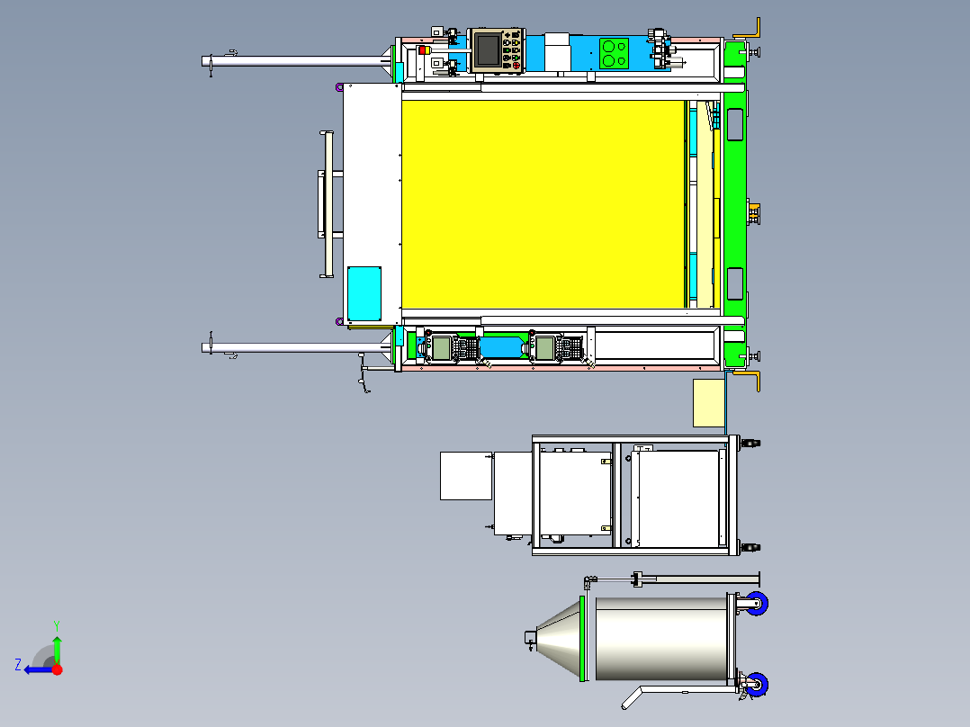 汽车焊装夹具（右视图