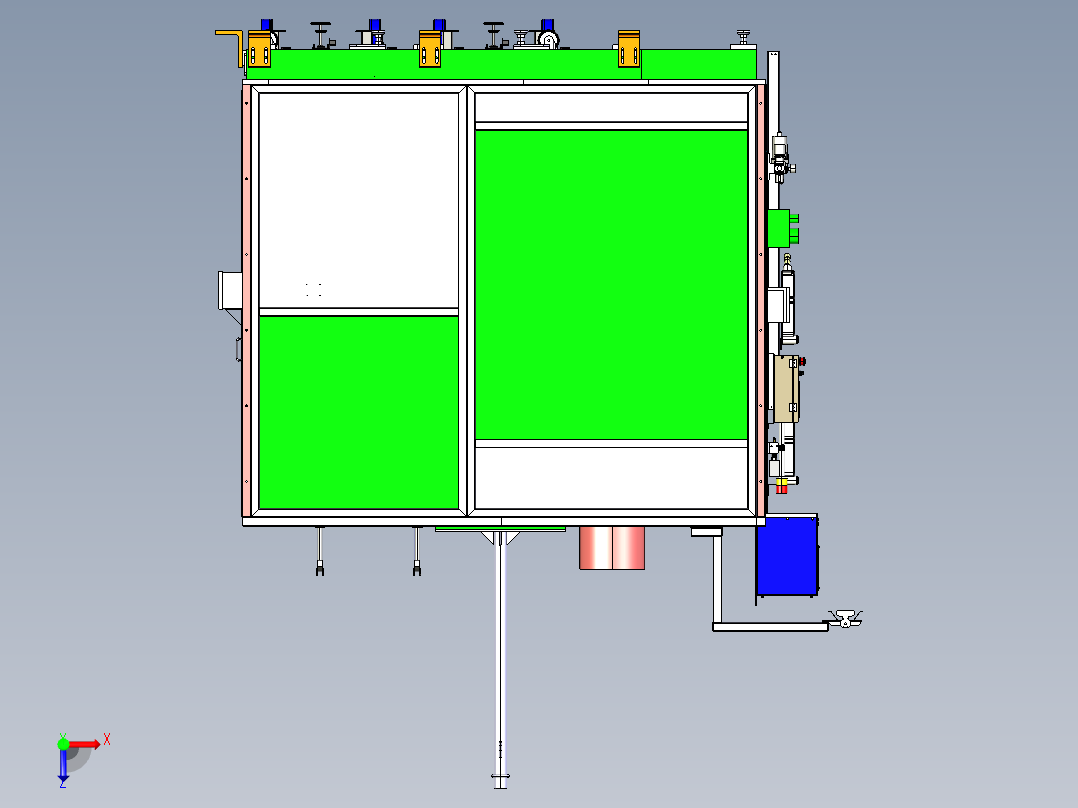 汽车焊装夹具（俯视图