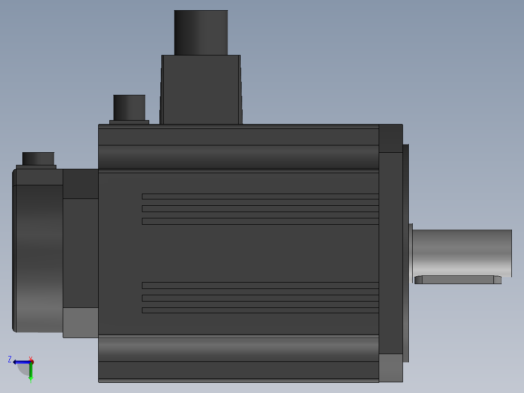三菱HF-SP152BK伺服电机左视图