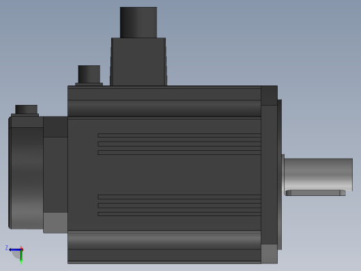三菱HF-SP152BK伺服电机左视缩略图