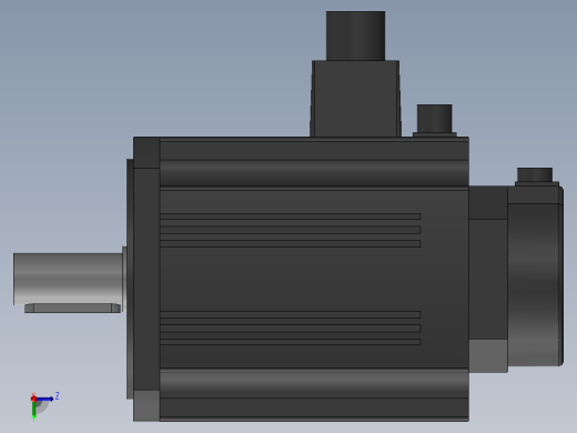三菱HF-SP152BK伺服电机右视缩略图