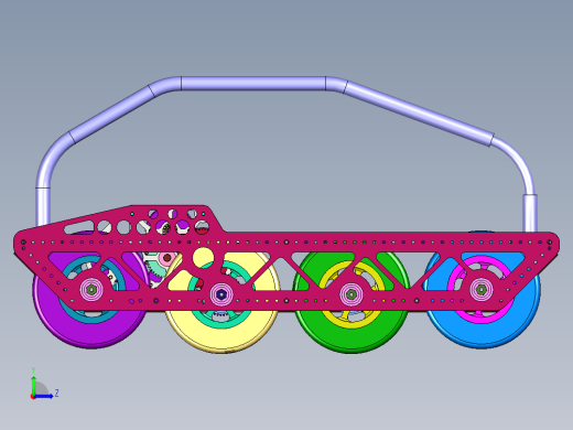 全电动前移转向平台左视缩略图