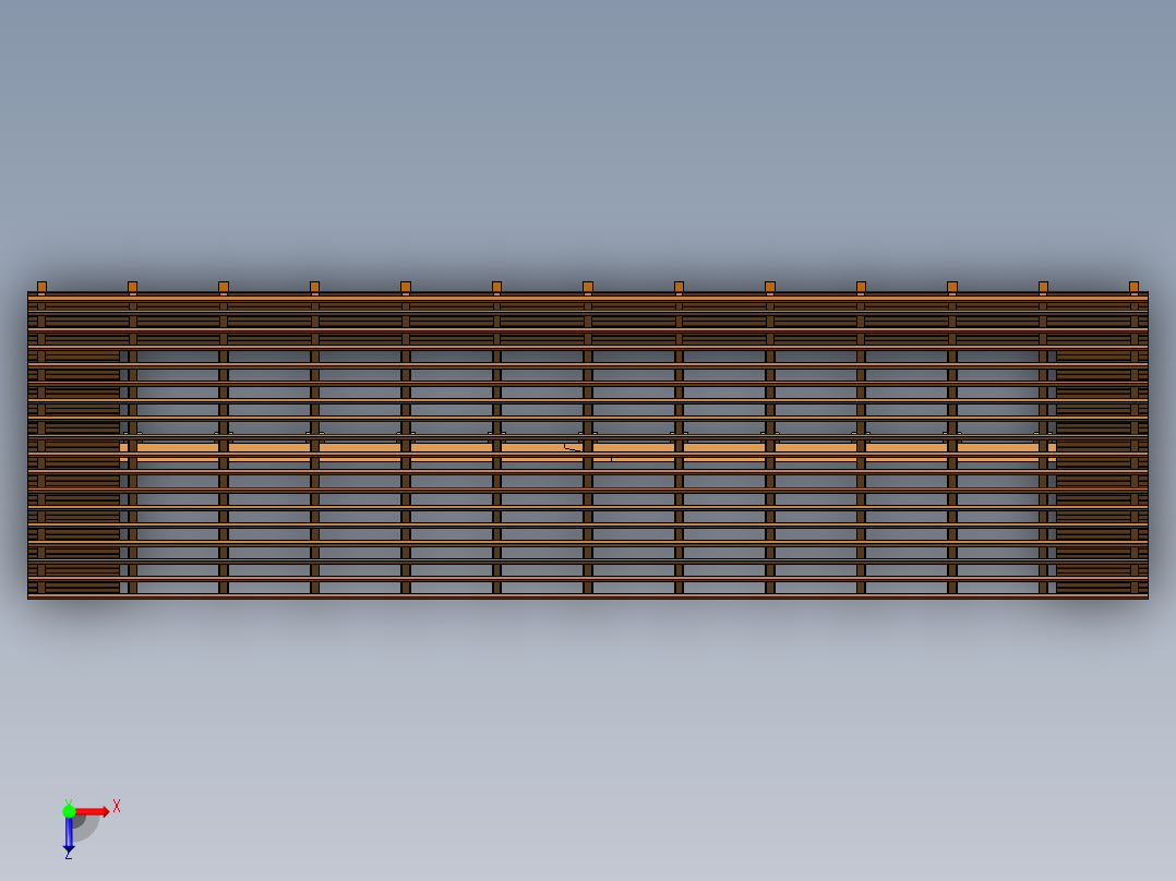 房子框架顶棚俯视图