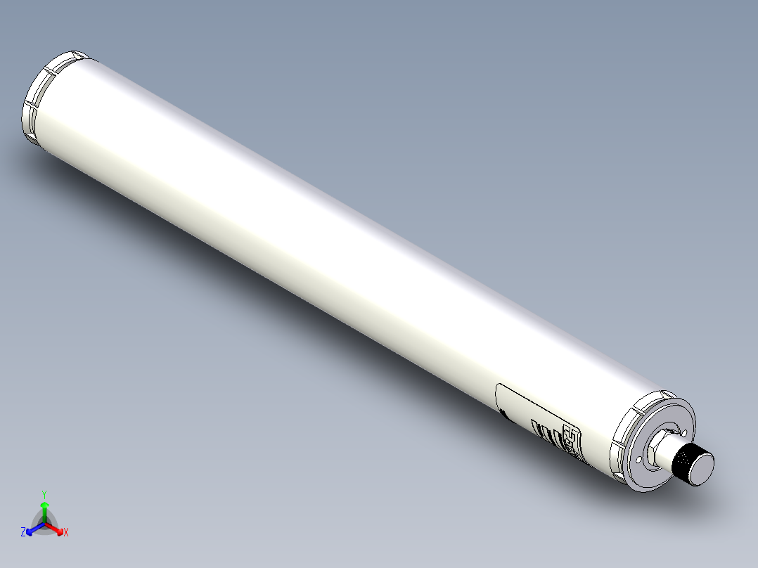 活塞蓄能器正等轴测图