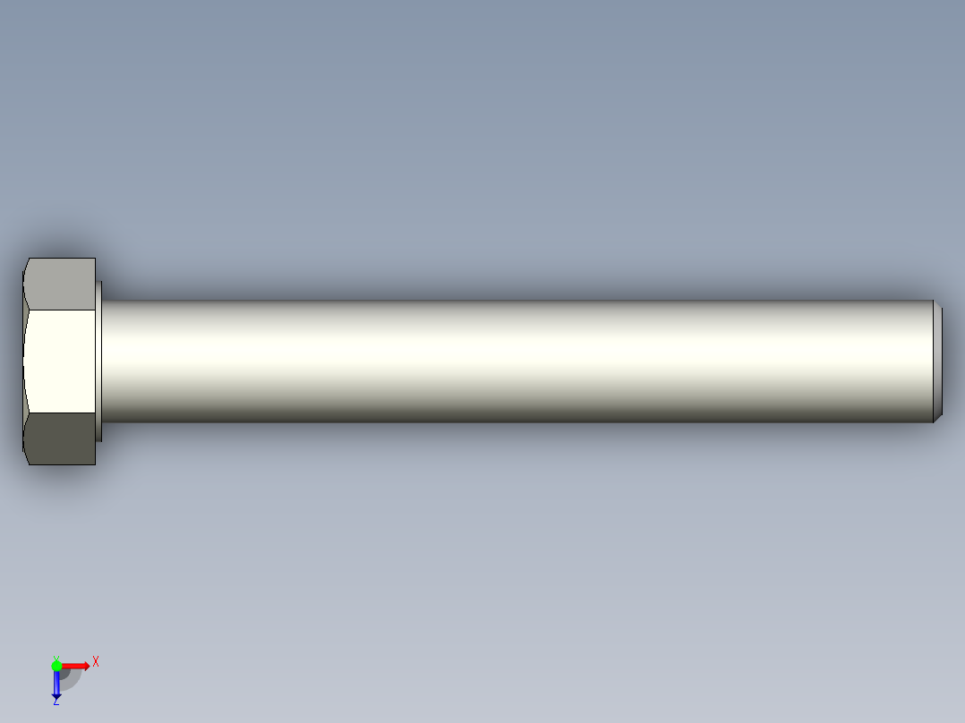 螺钉-DIN_931-M22x2.5x150_32.stp俯视图