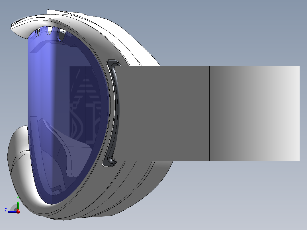 雪镜滑雪面罩右视图