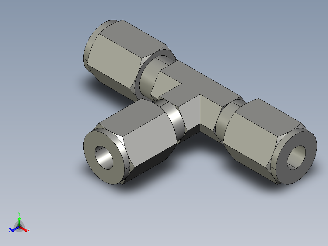 卡套式工业通用硬管接头4_jbu-s主视图