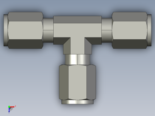 卡套式工业通用硬管接头4_jbu-s俯视缩略图