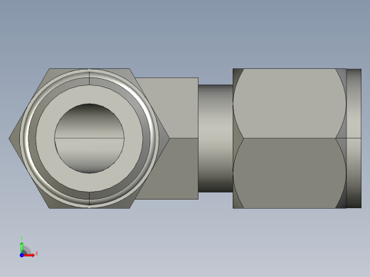 卡套式工业通用硬管接头10_c5bu-s前视缩略图