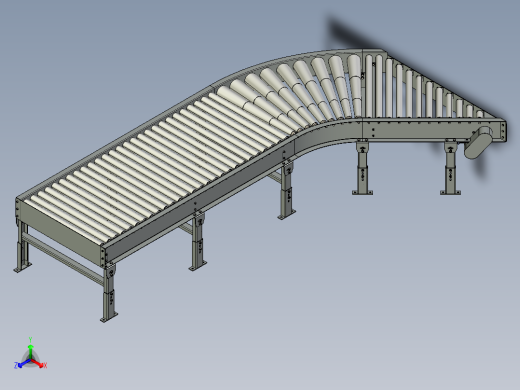 曲线滚筒输送机curved-roller-conveyor-stp