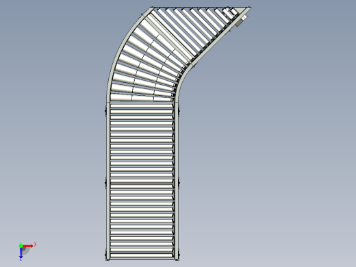 曲线滚筒输送机curved-roller-conveyor-stp俯视缩略图