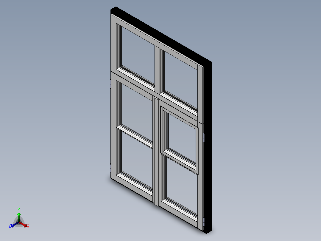 窗户7正等轴测图