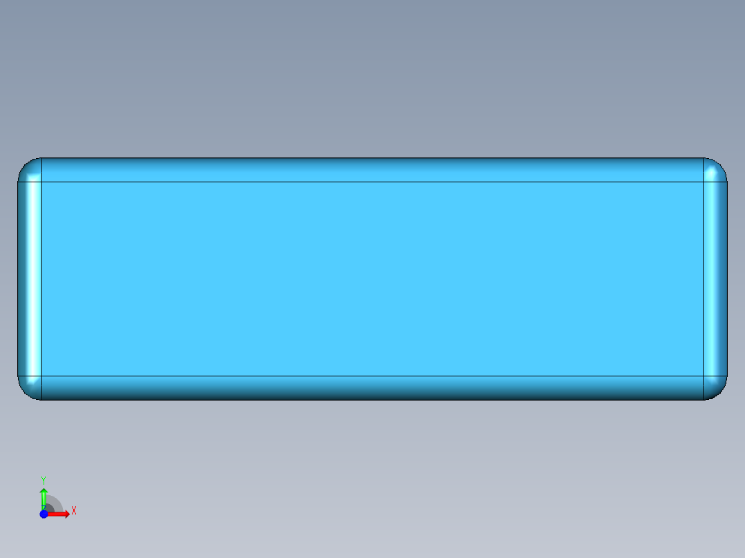 无源元件封装-CAP_BOX_7.3x2.5x6.5_BL前视图