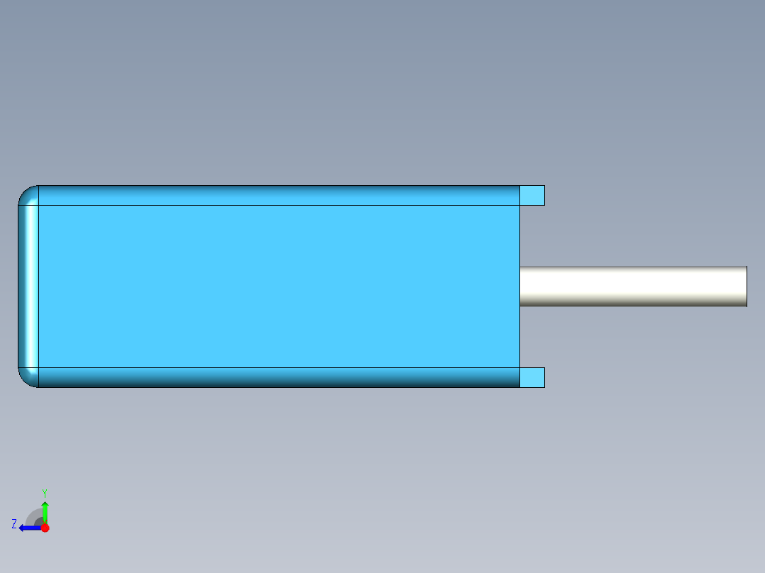 无源元件封装-CAP_BOX_7.3x2.5x6.5_BL右视图
