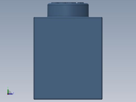 乐高套装 4421基本积木-4163696 - 3010 Medium Blue Brick 1 x 4.SLDPRT左视缩略图