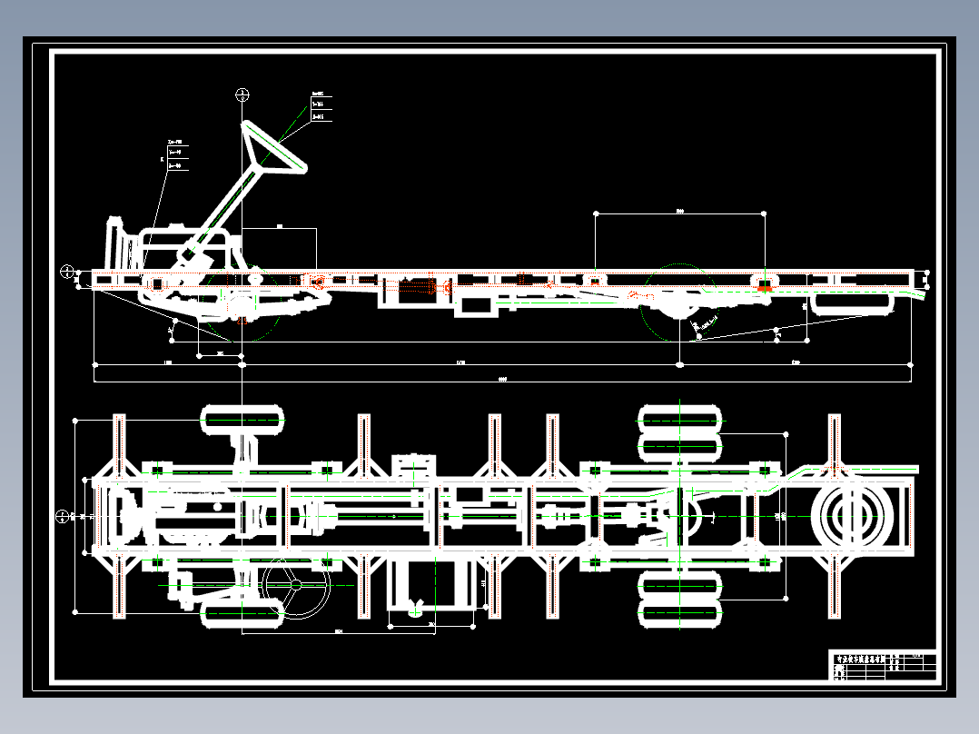 专业校车底盘总体布置设计
