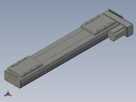 直线模组LHC17-S750-R设计图纸