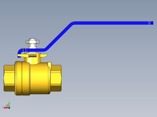 管道手动球阀-水管开关阀-手动阀门395_02_E_1后视缩略图