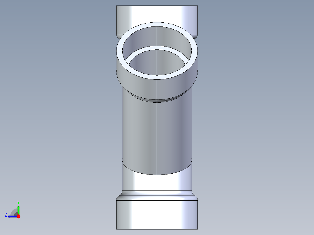 船舶管路系统S7_SeaDrainPLUS_DoubleWye-SxSxSxS_37E163501_1-1-2in Sea Drain Plus - Double Wye - SxSxSxS右视图