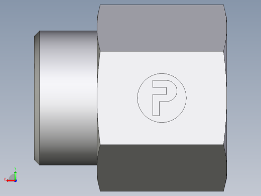 卡套式工业通用硬管接头EO_Swivel_connector_GAI22LRCFX后视缩略图