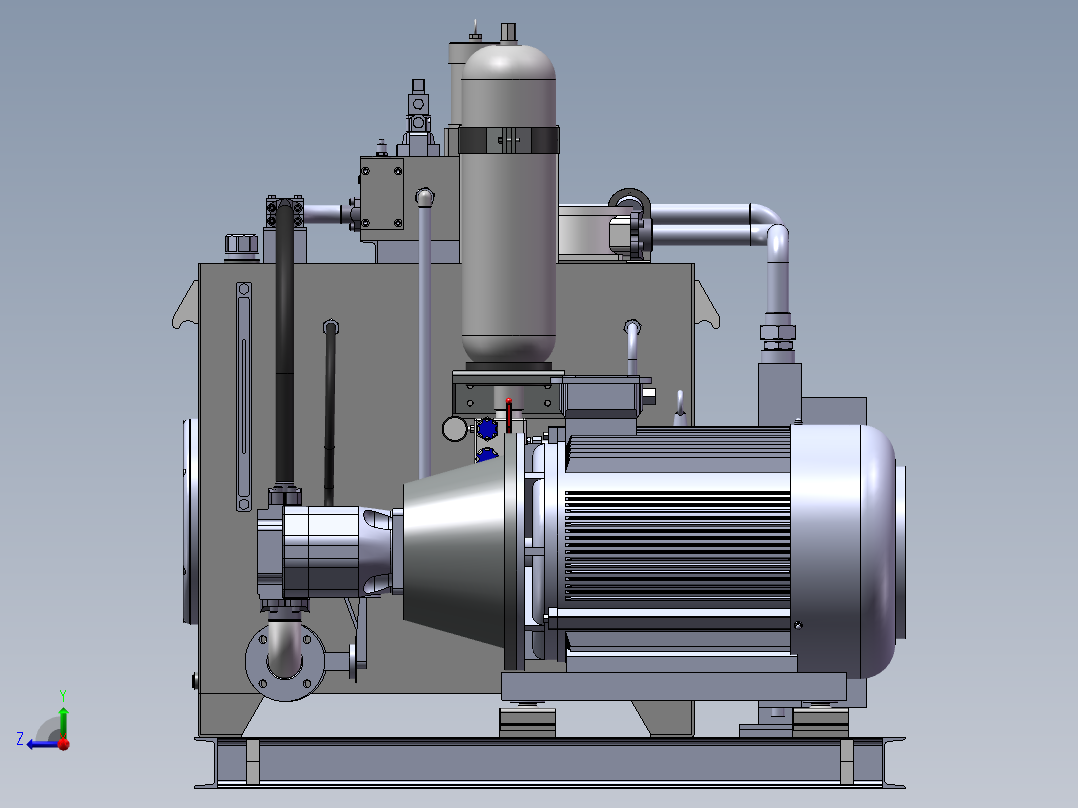 车厢焊接流水线液压泵源右视图