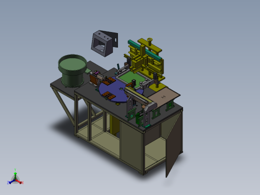 自动丝印机正等轴测缩略图